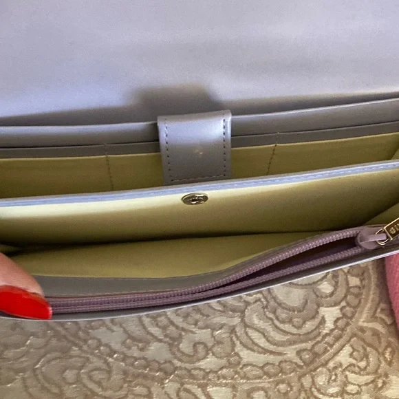 Givenchy Beautiful Lavender Natural Leather Long Wallet with COA. - Picture 8 of 15